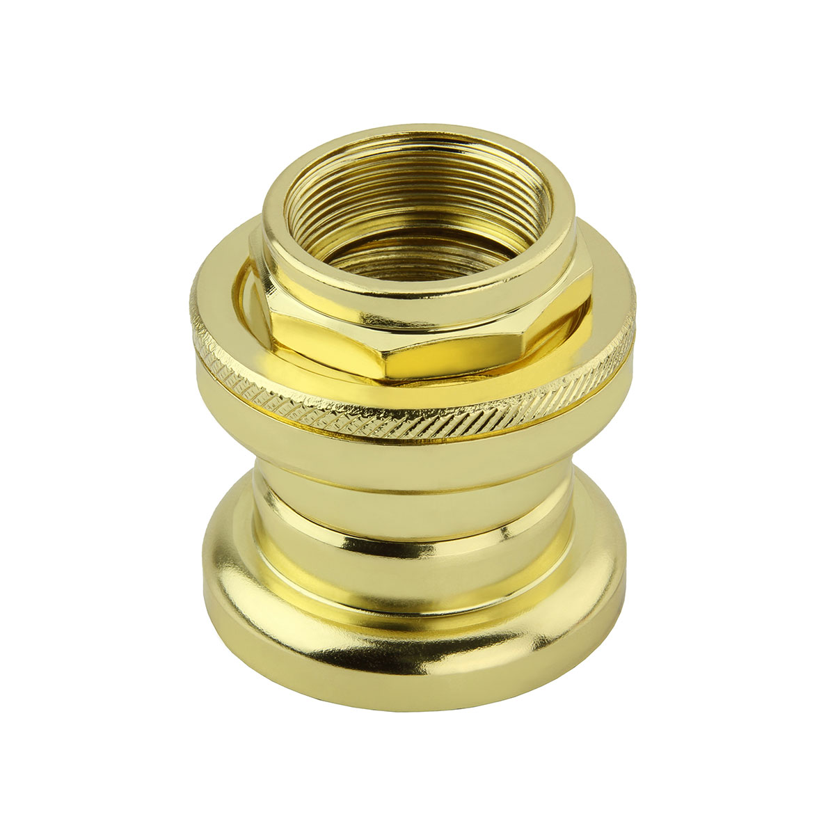 Lowrider Threaded Steel Headset 21.1x32.5x27mm Gold.